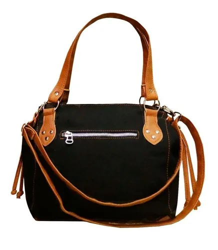 Carteras Por Mayor Lona Eco Cuero Pu X 6 Unidades Mayorista