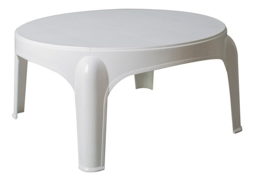 Mesa Ratona Redonda Plastico Skarpo Blanca Mascardi 60cm