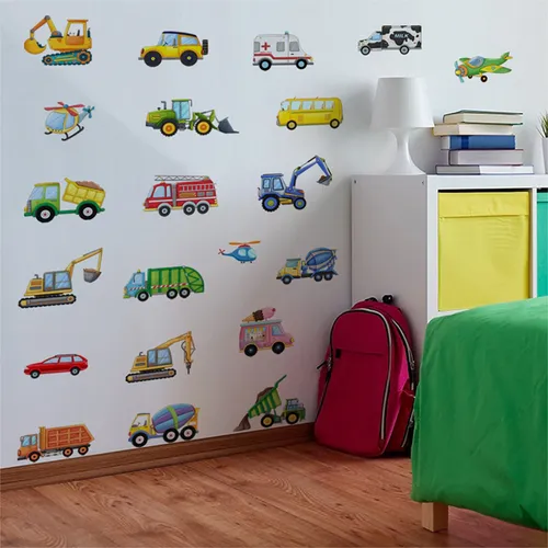 Vinilos Stickers Decorativos Brilla Oscuridad Construcción
