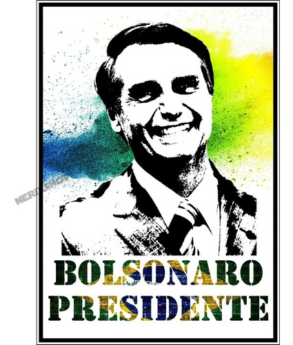 Poster Bolsonaro 50x70cm Para Decorar Quarto -- Mito 2022