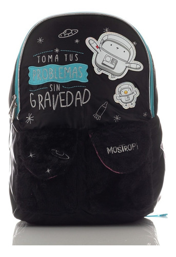 Mochila Escolar Atm 2521 Ne Color Negro Diseño Alta Calidad 22l