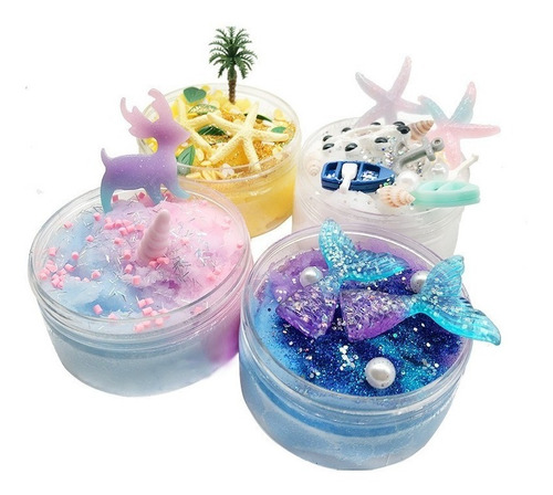 Super Pack Elmers Multi Slime Con Colas De Sirena + Receta