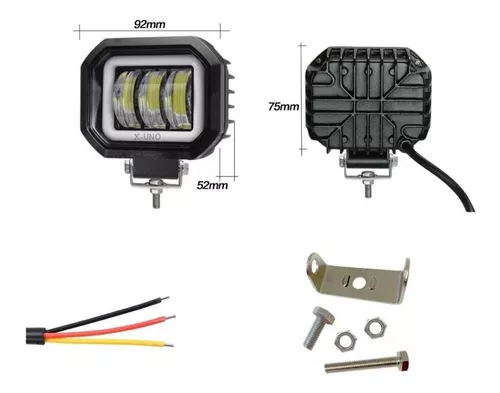 2 Faros Led Vocho Golf Combi Caribe Daymaker Ojo De Ángel