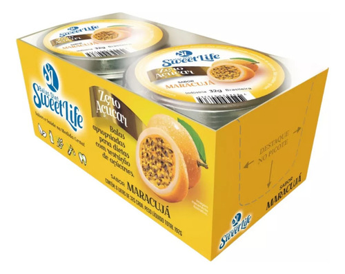 Display C/6 Und Lata 32g Bala Sem Açucar - Maracujá