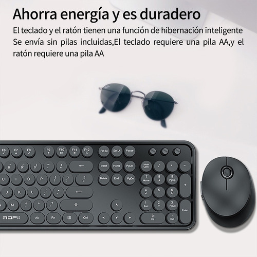 - Juego De Teclado Y Ratón Mofii Se En Negro