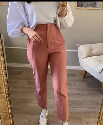Pantalon Color Palo Rosa | MercadoLibre