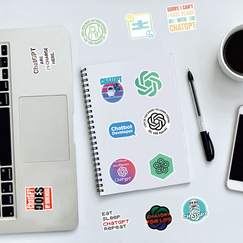 Chat Gpt 50 Calcomanias Stickers De Pvs Vs Agua Informatica