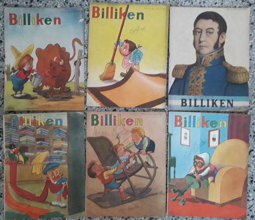 Billiken Año 1950 6 Revistas De Colección Unico Dueño C/u