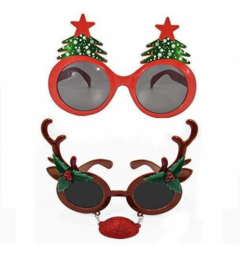 Articulo Para Fiesta - Accesorios De Gafas De Sol Navideñas,