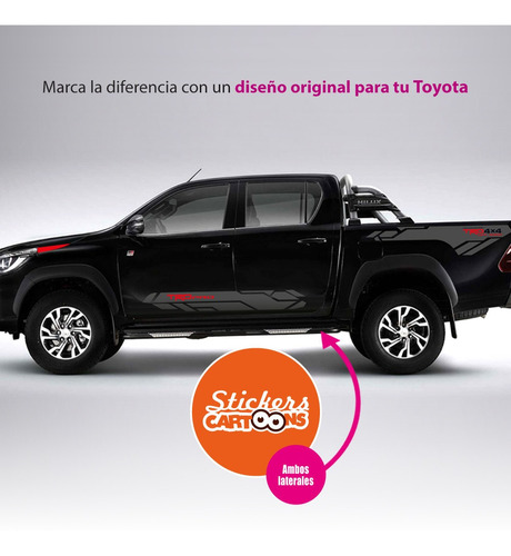 Adhesivos Decorativos Ploteo Toyota Hilux Trd