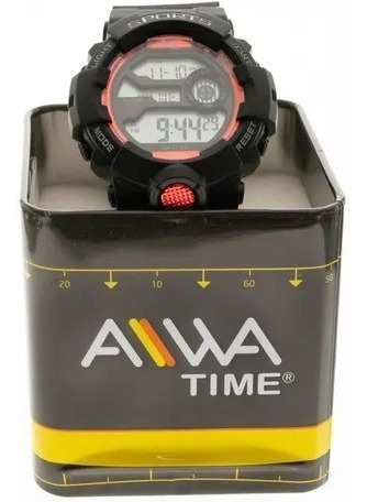 Imagen 4 de 7 de Reloj Hombre Aiwa Time Cronometro Deportivo Luz Sumergible