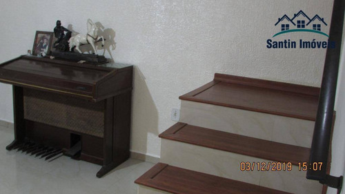 Imagem 11 de 29 de Sobrado Com 2 Dormitórios (01 Suíte)espaço Gourmet,02 Vagas Cobertas À Venda, 137 M² Por R$ 430.000 - Vila Alzira - Santo André/sp - So0294