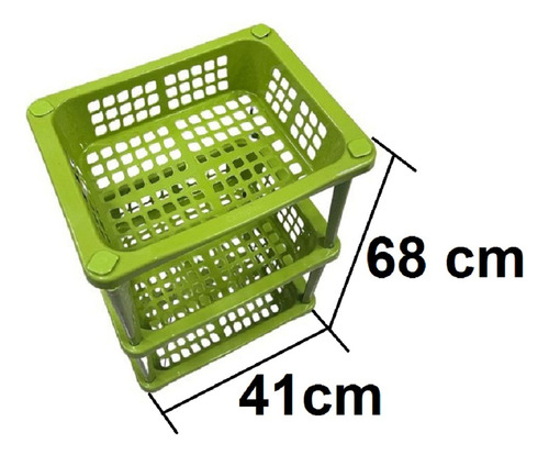 Organizador Plástico Para Verduras X 3 Niveles Nuevos