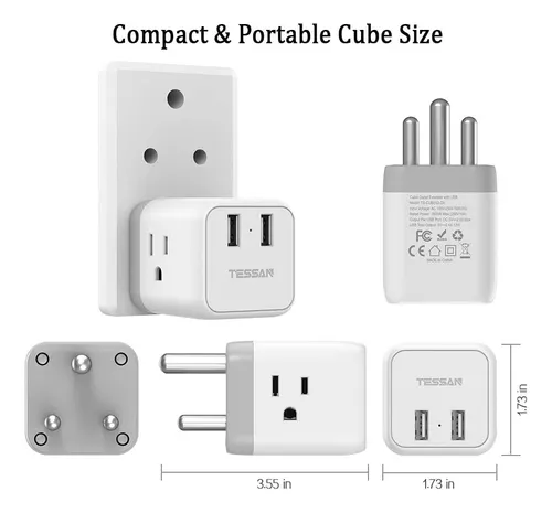 Adaptador De Enchufe De Sudáfrica, 5 1 Botswana Adapt...