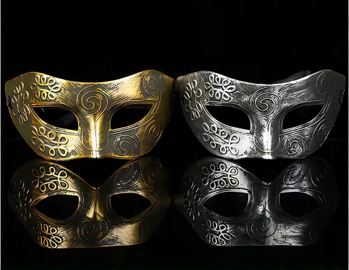 comprar Kit Cu002F 2 Máscaras Gladiador Baile Festas (1 Ouro E 1 Prata)