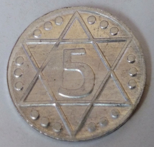 Moneda Alemania, 5 Pffenig, 1942. Campos Concentración. Jp