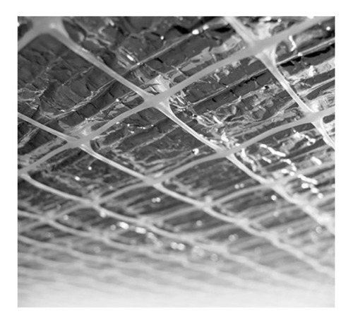 Imagen 5 de 9 de Malla Sosten Aislante De 2m X 20m = 40m2 Techos Tinglado