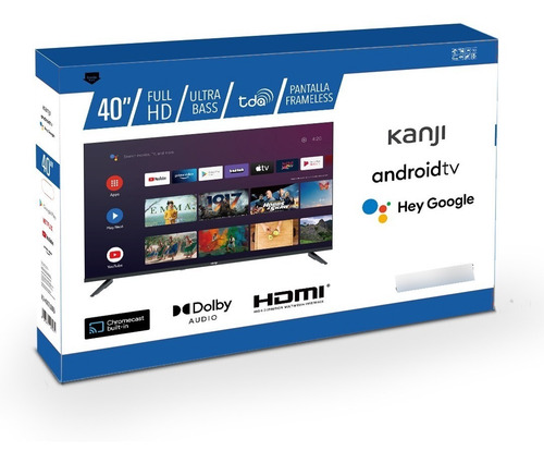 Imagen 3 de 7 de Smart Tv 40 Pulgadas Led Full Hd Netflix Youtube Con Android