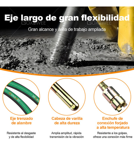 Chicote Vibrador De Concreto Cipsa Enar Mpower 6.2m Goxawee
