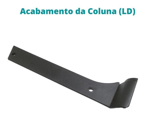 Acabamento Soleira + Acabamento Coluna Fiorino Até 2010 Preto