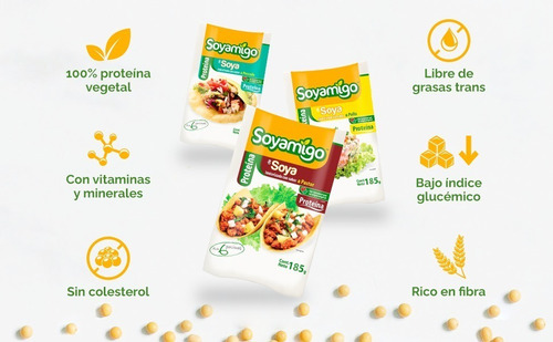 Soya Sabor Chorizo | 185g Por Paquete | Soyamigo