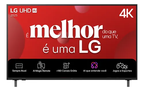 Smart TV 4K 65" LG UHD 65UA85 Processador α7 AI Ger8 4K Super Ups...
