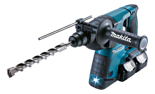 Martelete Combinado Rotativo Bat Dhr264 5ah 18v+18v Makita Cor Azul 127/220V