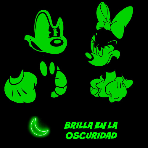 Pack 2 Remeras Pareja Mikey Minie / Luminica 2 / Hombre Dama