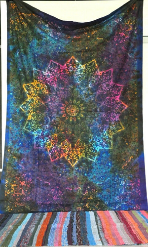 Tapiz De Mandala Indio Para Colgar En La Pared Con Forma De