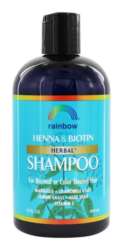 Champú Boitin Henna Hierbas Orgánicas Rainbow Research,