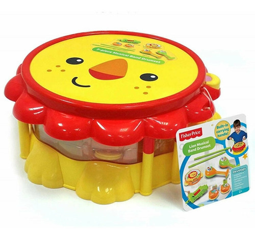 Instrumentos Bombo Flauta Pandereta Maraca Fisher Price Reig