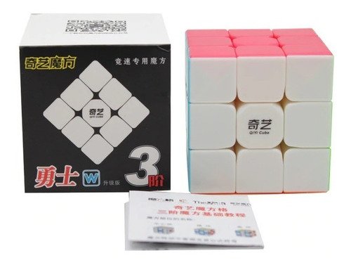 Cubo Mágico 3x3x3 Profissional Qiyi Warrior W Colorido