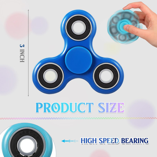 Fidget Spinner 36 Piezas Toy Bulk 6 Colores Color