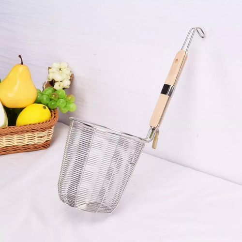 Wang C Canasta De Pasta De Acero Inoxidable, Paquete De 3,