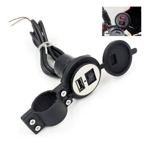Cargador Puerto Usb Moto Universal 12 V Riccia Motos