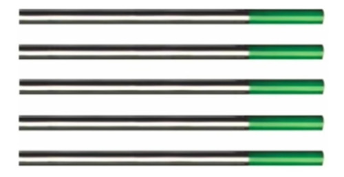 Electrodo De Tungsteno X 5 U. Punta Verde 1,6mm X 150mm Tig