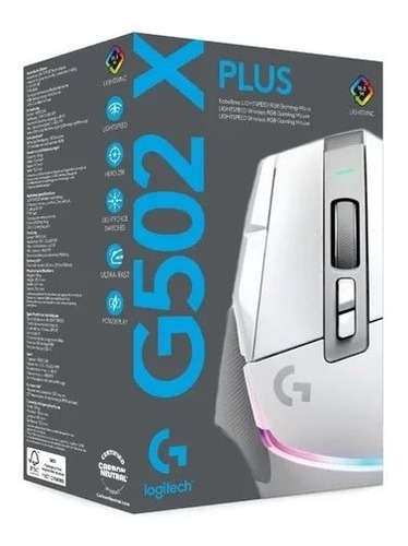 Mouse Inalámbrico Recargable Logitech G G502 X Plus Blanco