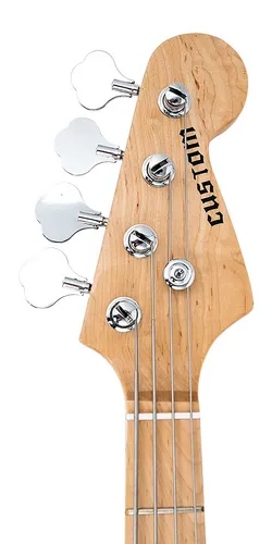 Custom Pj Bass Basswood Hs Natural Sneb008 Baixo 4 Cordas Custom Pj Bass Basswood Hs Natural Sneb008 Baixo 4 Cordas