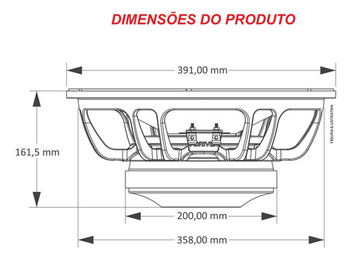 Alto Falante Taramps Sl 1k6 15 Polegadas 800 Watts Rms