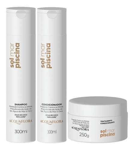 Acquaflora Kit Sol Mar Piscina Trio