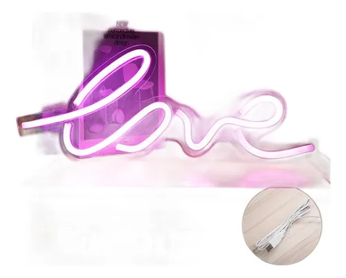 Veladora Led Love Rosada Ambientación Relajante Moltok