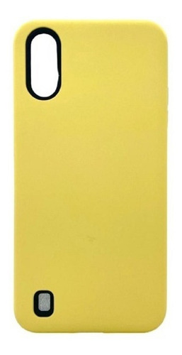 Funda Rigida Alto Impacto Samsung Galaxy A01 + Glass Full 9d