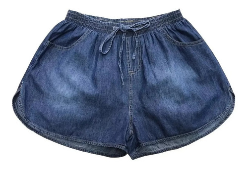 short jeans com elastico