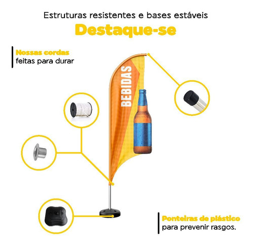 Wind Banner 3d Kit Completo Bebidas Dupla Face Modelos