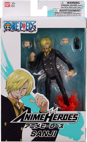 Bandai  Anime Heroes - Sanji - One Piece 