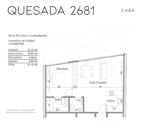 Preventa En Pozo- Departamento De 2 Ambientes Al Contrafrente En Nuñez