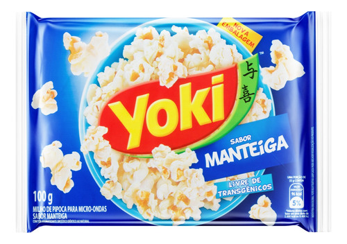 Pipoca para micro-ondas manteiga Yoki pacote 100gr