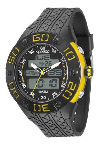 Relógio Masculino Anadigi Speedo 81077g0egnp1 - Preto