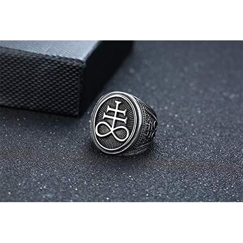 Anillo De Sello Del Símbolo Sigilo De Lucifer O Sello ...