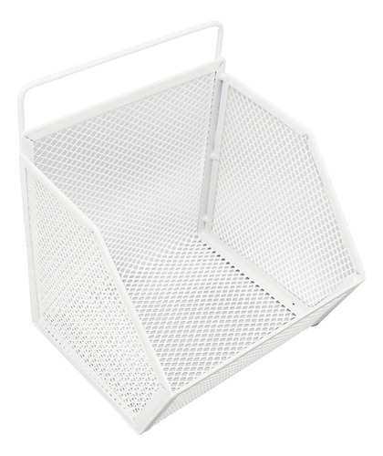 Cesta De Alambre Colgante De Metal Adhesiva De 13,2 X 10 X 1